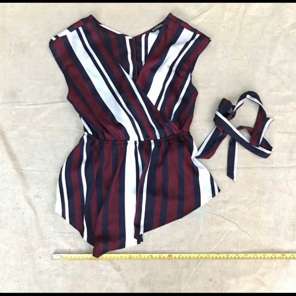 Express Stripped Top with belt